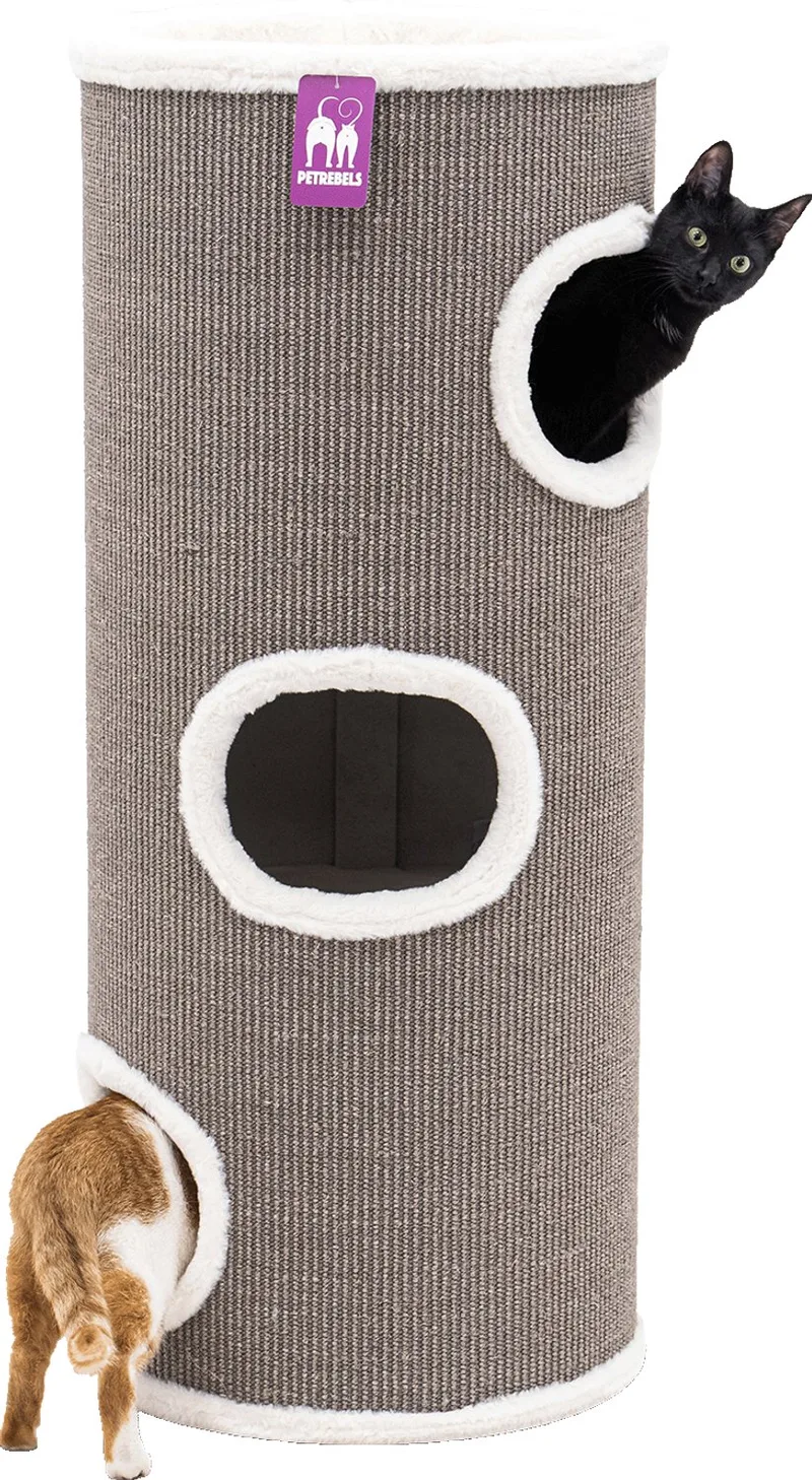 Dome 110 Krabton voor katten - Ø 45 x 110 cm - stabiel fra Petrebels i Off-White – produktbillede