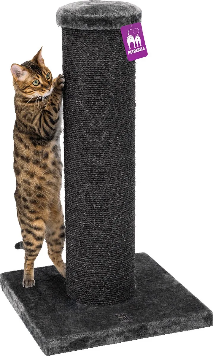 Savannah 86 krabpaal - Pepper - 20 cm stam - zwaar en stabiel von Petrebels in Grau – Produktfoto