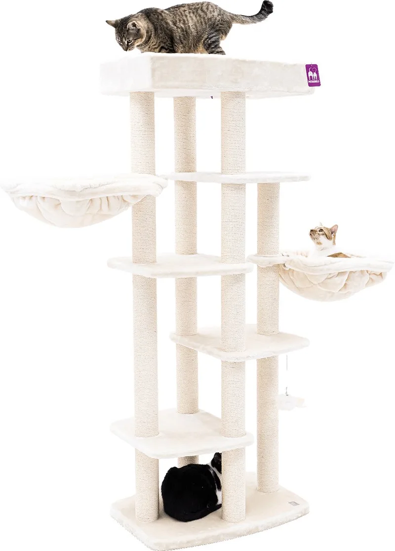 Springfield 171 krabpaal - met 2 hangmatten - extra stabiel by Petrebels in Cream – product photo