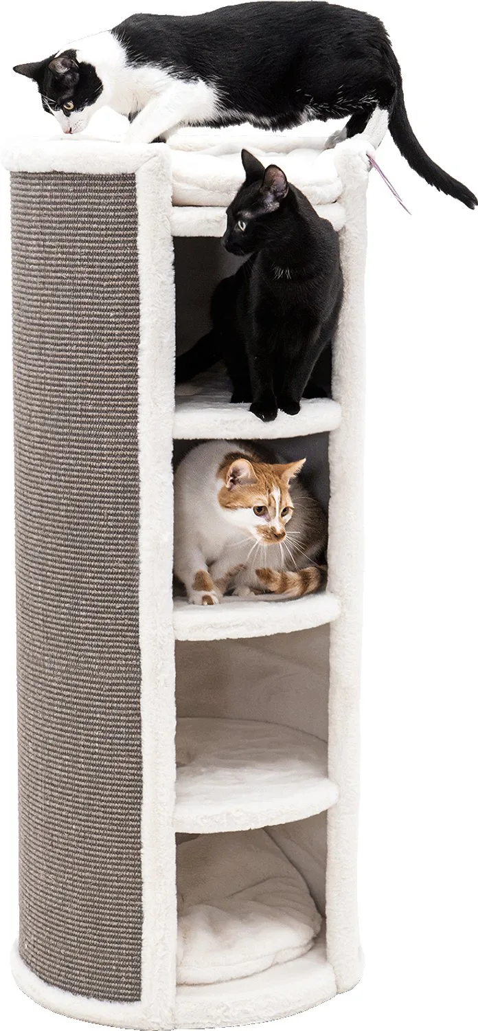 Superdome 120 Krabton voor katten - Ø 49 x 120 cm de Petrebels en Off-White – photo produit