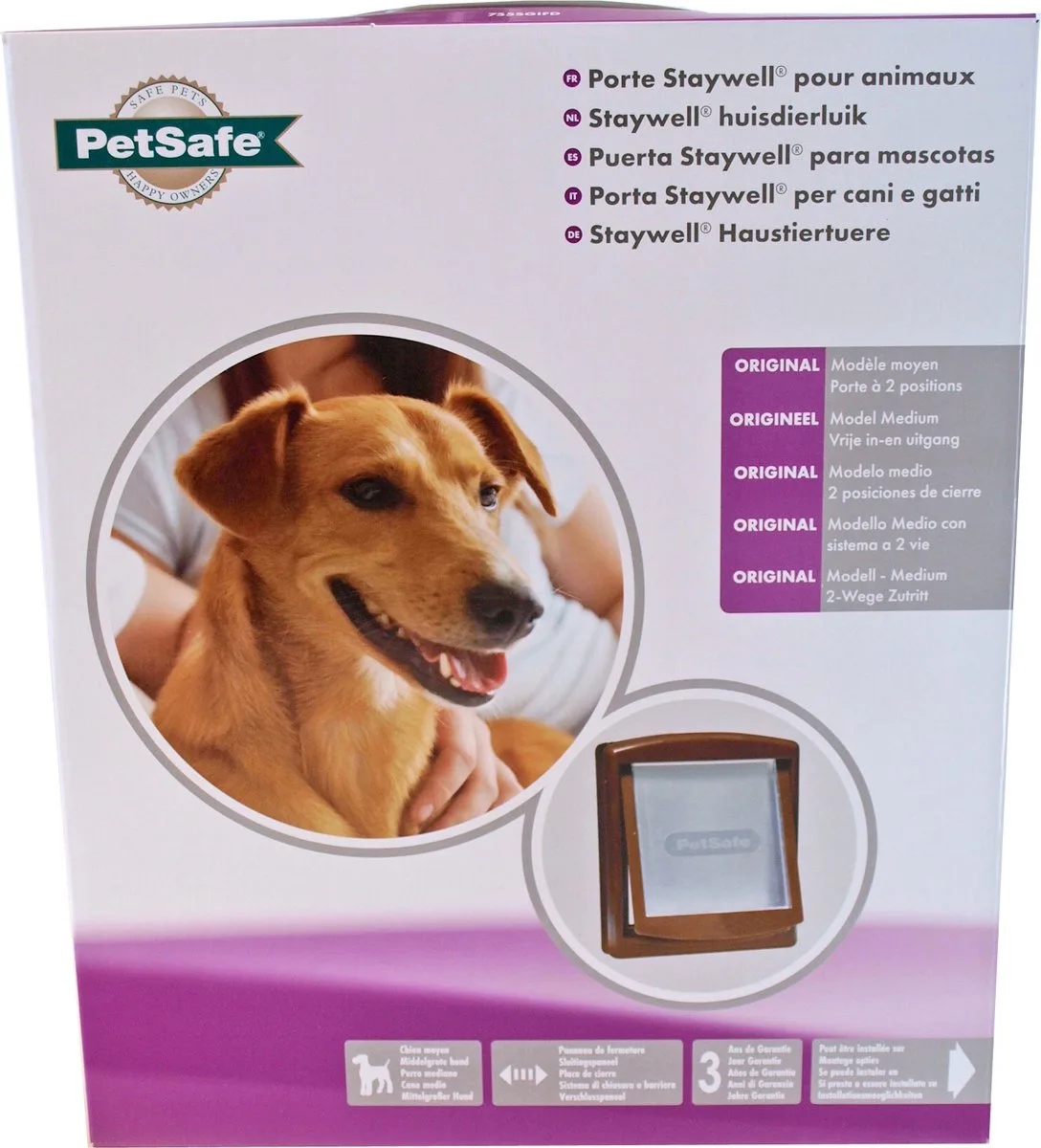 Hondenluik 755- Medium - Bruin/Tranparant van PetSafe in Bruin – productfoto