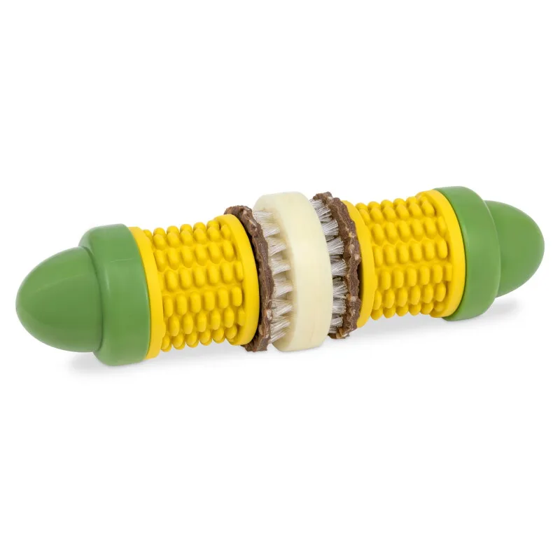 Kauspielzeug mit Leckerli-Ringen für Hunde Maiskolben gelb/ grün M-L von PetSafe in Regular – Produktfoto