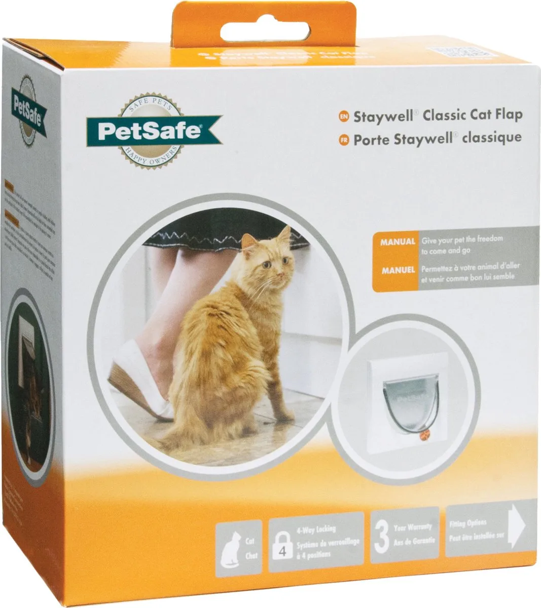 Petsafe 917 Classic - Incl. Tunnel - Kattenluik - Ø 22.4 cm de PetSafe en Blanc – photo produit
