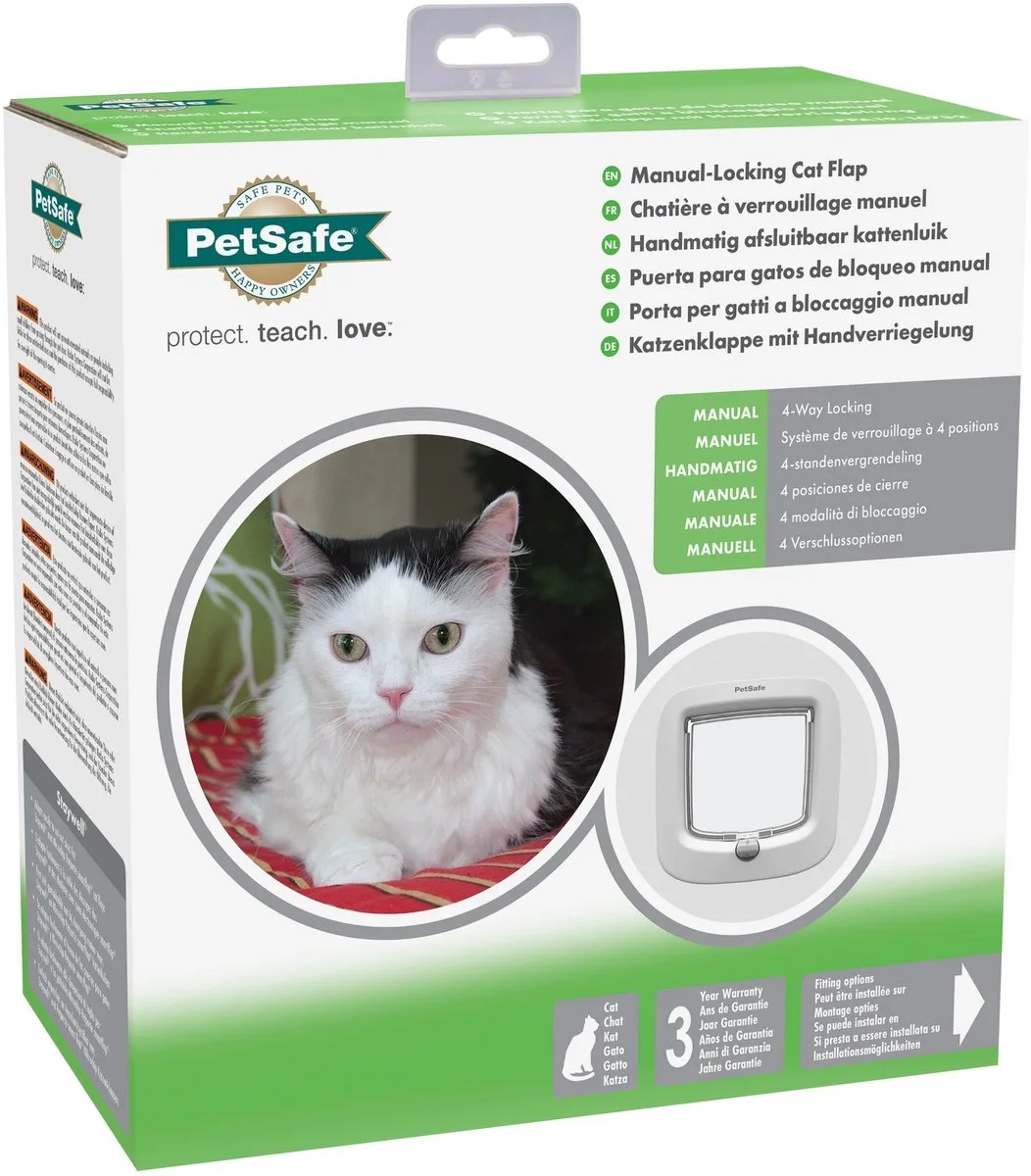 Chatière Manuelle Staywell de PetSafe en Blanc – photo produit