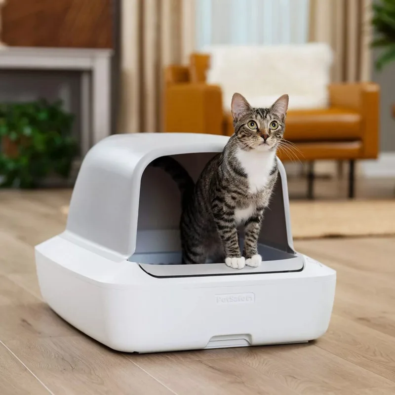 ScoopFree Crystal Pro Zelfreinigende Kattenbak - 30 dagen zonder scheppen en zonder geur by PetSafe in White – product photo