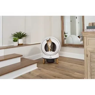 ScoopFree SmartSpin - Zelfreinigende Kattenbak met Geurbestrijding de PetSafe en Blanc – photo produit 6 sur 6