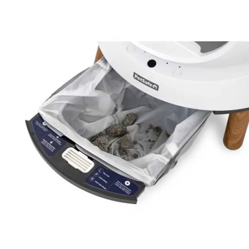 ScoopFree SmartSpin - Zelfreinigende Kattenbak met Geurbestrijding de PetSafe en Blanc – photo produit 5 sur 6