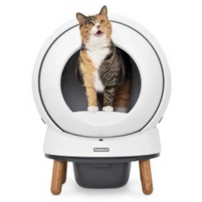 ScoopFree SmartSpin - Zelfreinigende Kattenbak met Geurbestrijding de PetSafe en Blanc – photo produit 2 sur 6