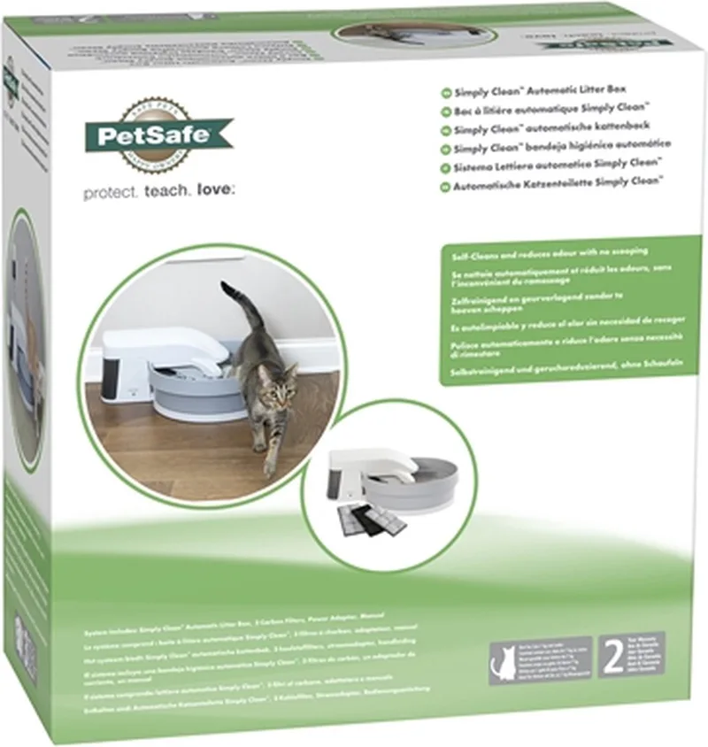 simply clean zelfreinigende kattenbak - - 1 stuks by PetSafe in Neutraal – product photo