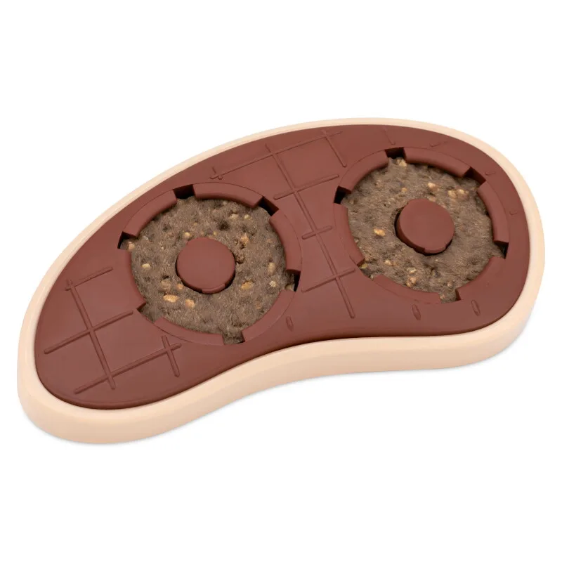 Snackspielzeug, befüllbares Hundespielzeug Steak braun/ beige S-M by PetSafe in Regular – product photo