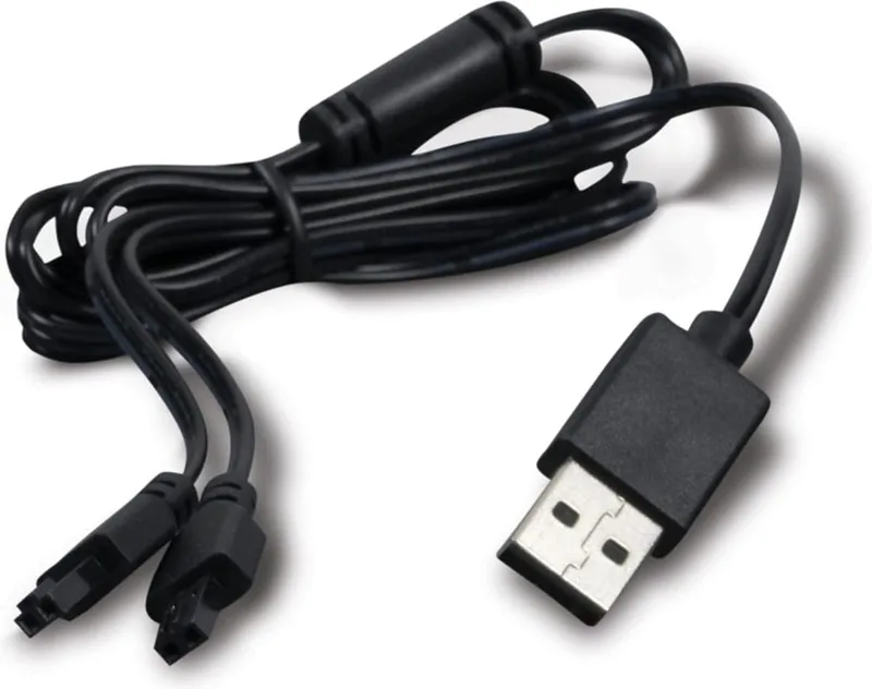 USB-oplaadadapter met Y-splitsnoer voor remote trainer | laadt halsband en zender tegelijk by PetSafe in Black – product photo