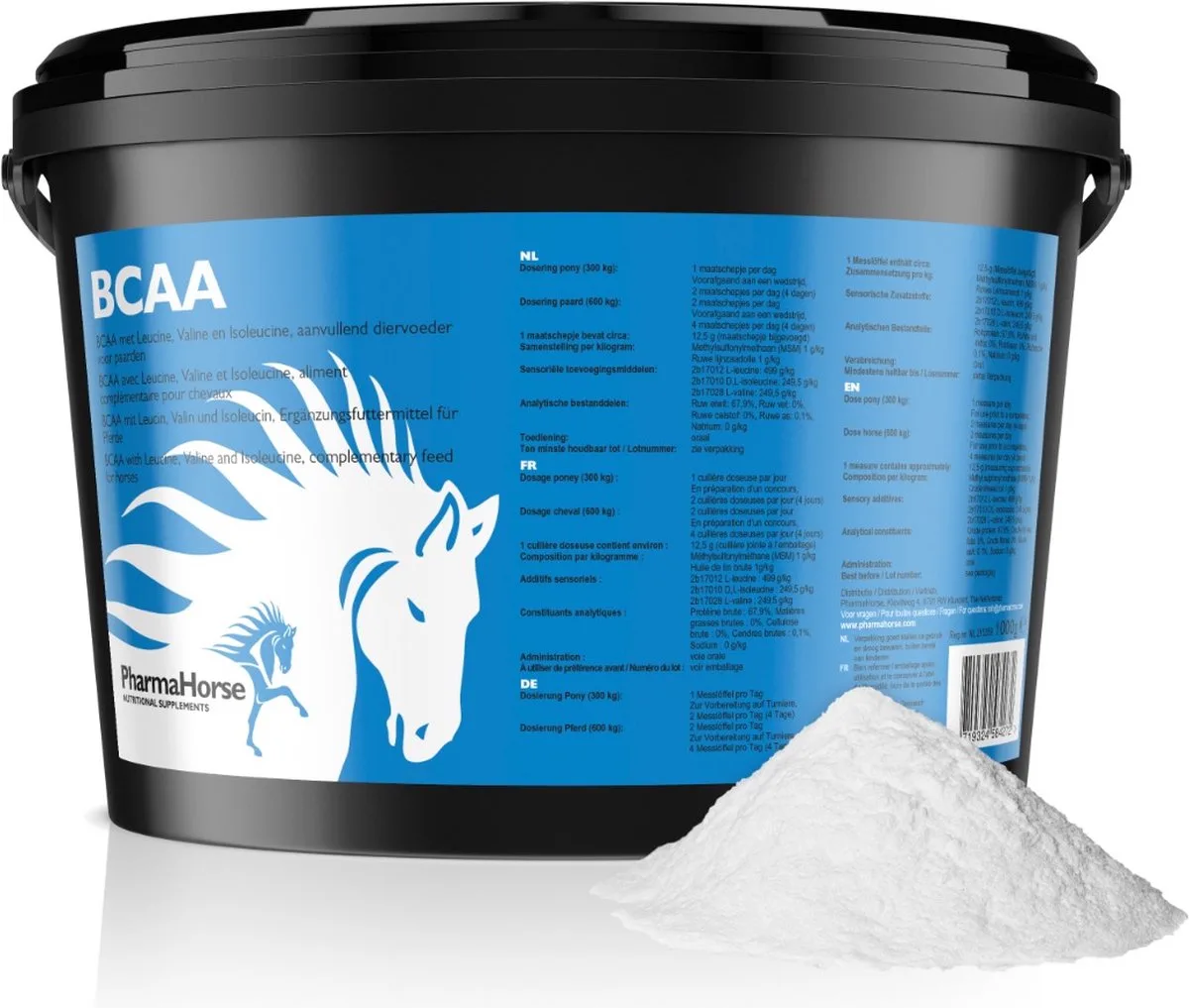BCAA - 1000 gram van PharmaHorse – productfoto