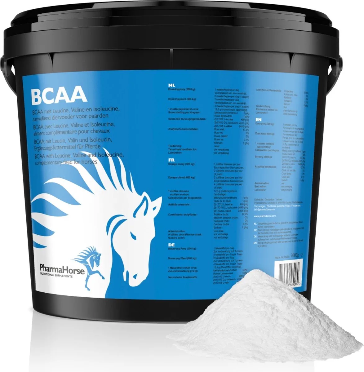 BCAA paard 3000 gram van PharmaHorse – productfoto