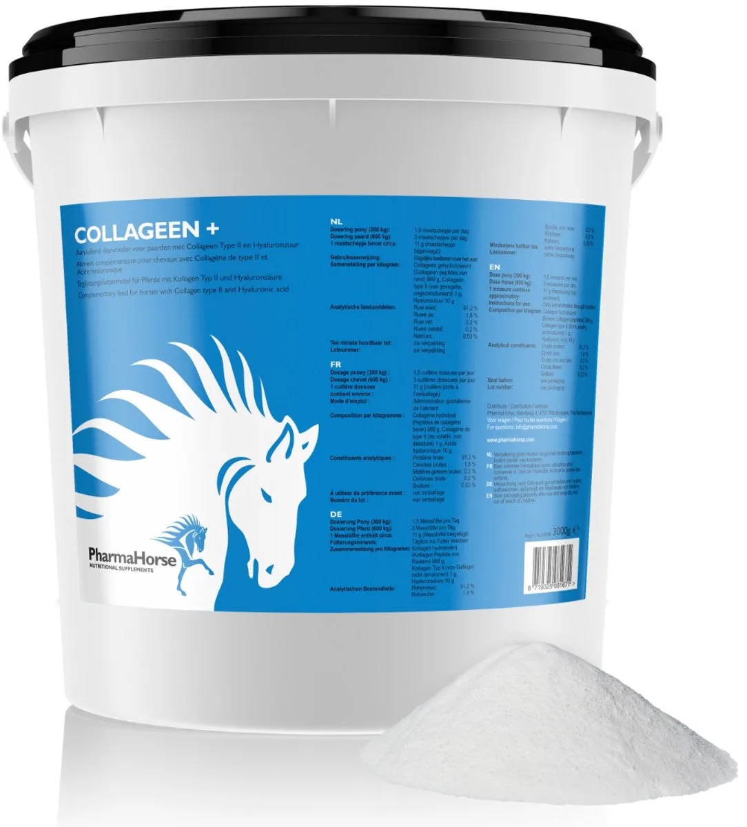 Collageen+ paard 3000 gram van PharmaHorse – productfoto