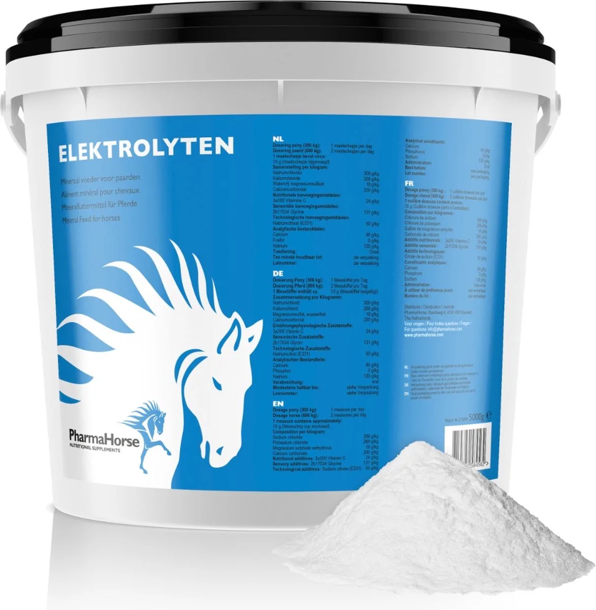 Elektrolyten paard 5000 gram de PharmaHorse – photo produit