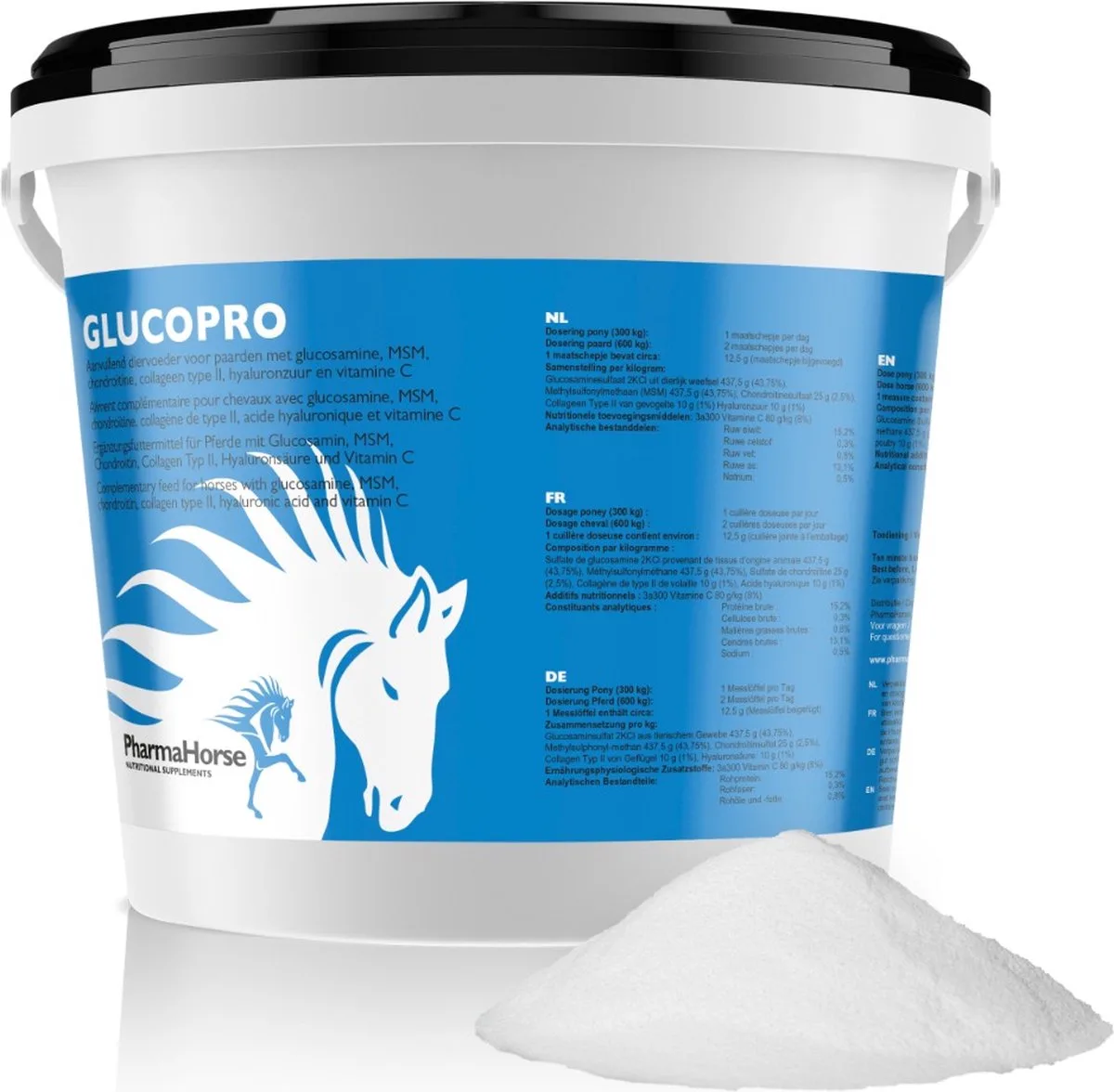 Glucopro paard 1000 gram van PharmaHorse – productfoto