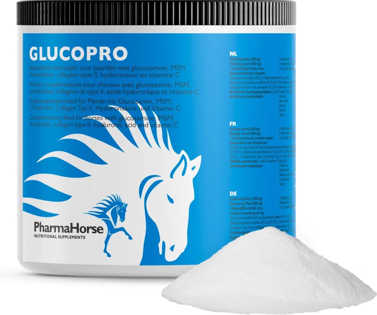Glucopro paard 500 gram de PharmaHorse – photo produit