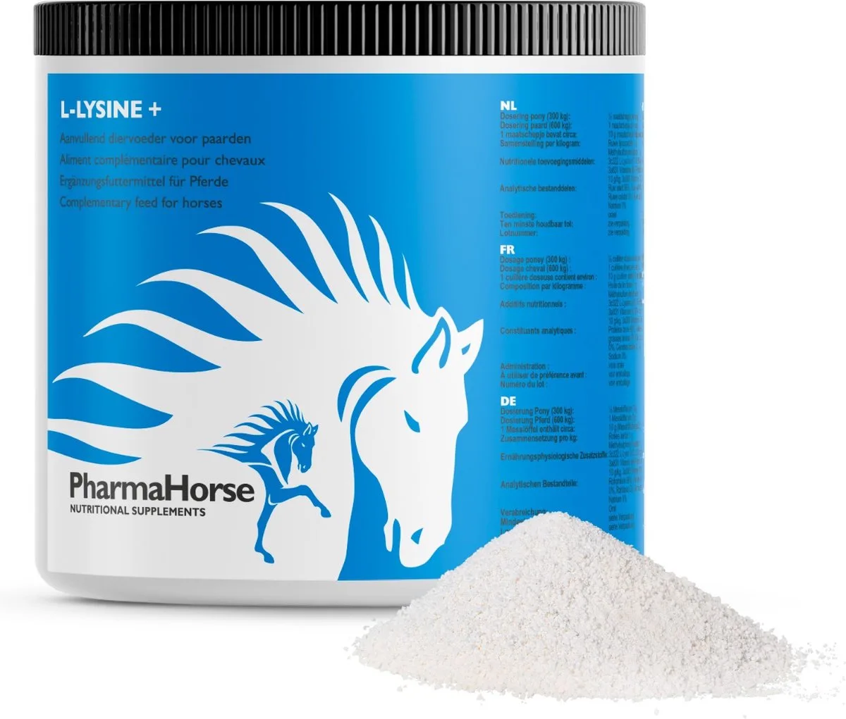 L-Lysine+ paard 500 gram von PharmaHorse – Produktfoto