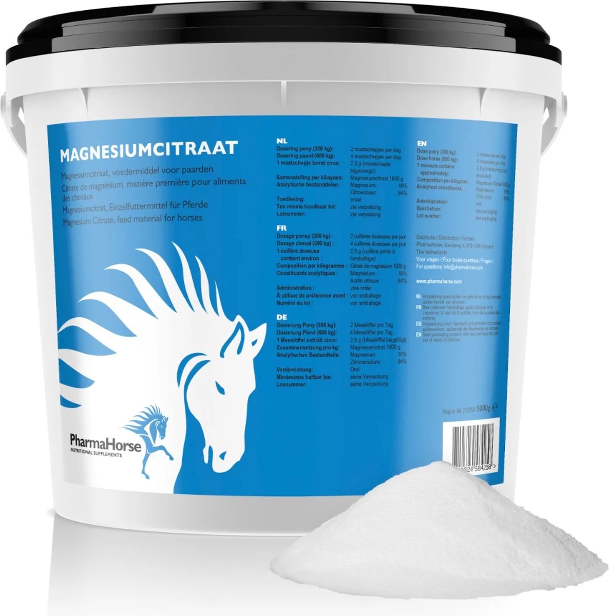 Magnesium Paard - 5000 gram von PharmaHorse – Produktfoto