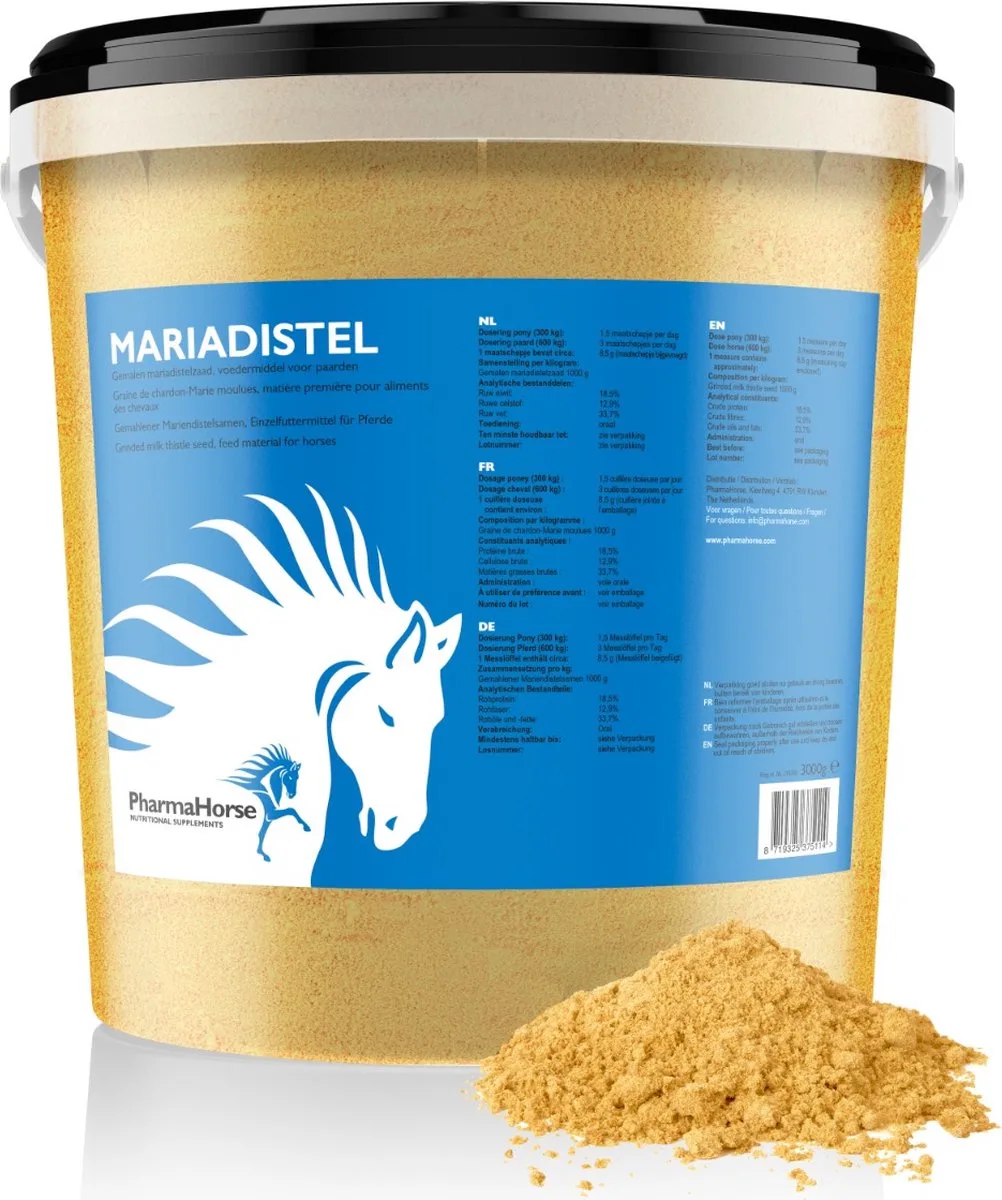 Mariadistel paard 3000 gram van PharmaHorse – productfoto