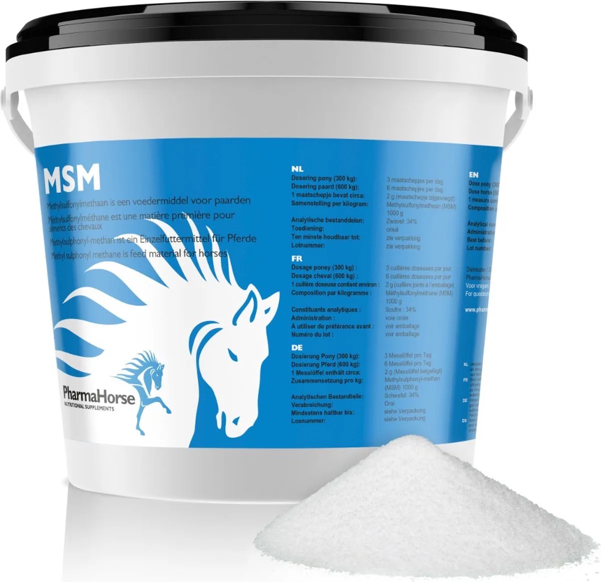 MSM paard 1000 gram van PharmaHorse – productfoto