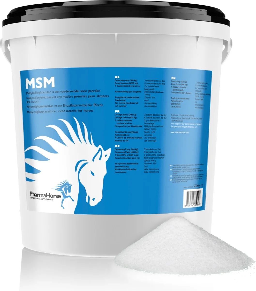 MSM paard 5000 gram van PharmaHorse – productfoto