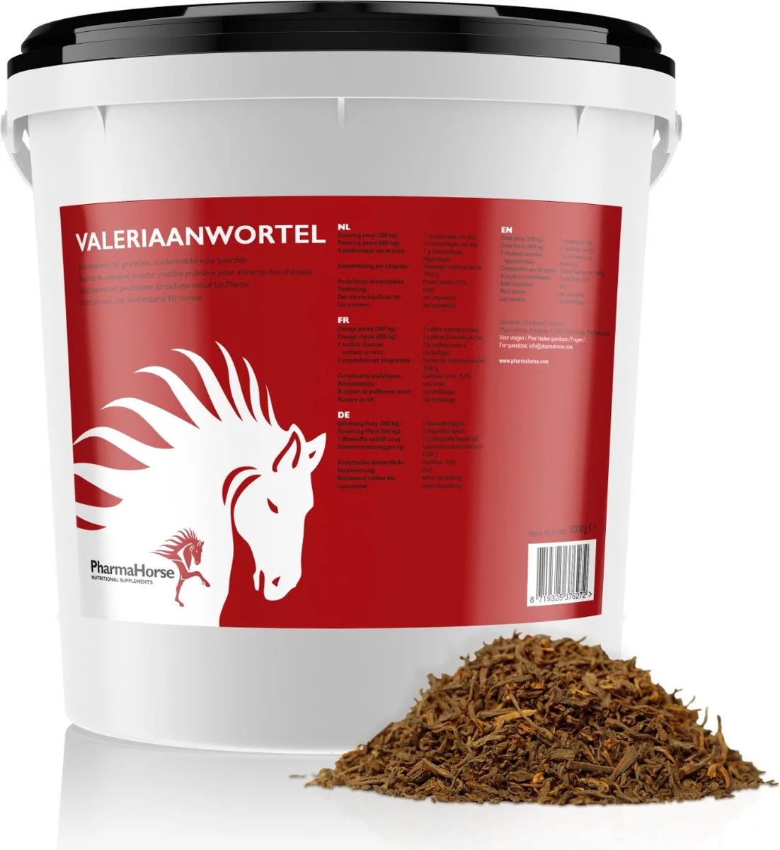Valeriaanwortel paard 3000 gram de PharmaHorse – photo produit
