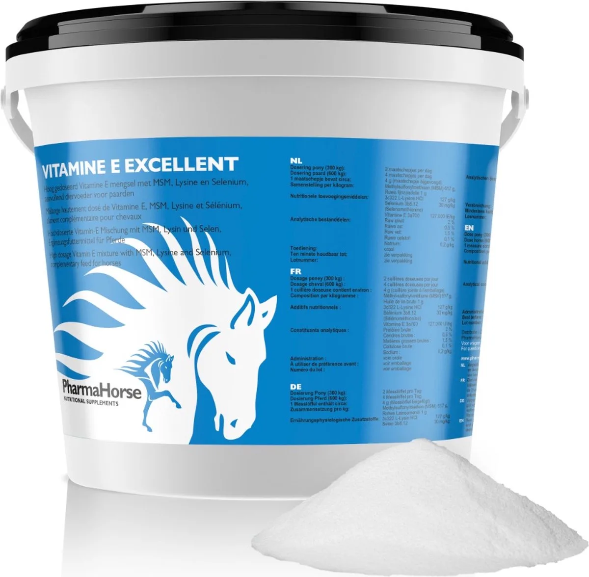 Vitamine E Excellent paard 1000 gram van PharmaHorse – productfoto