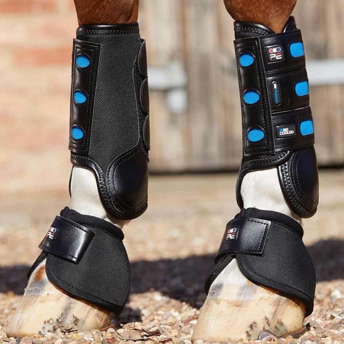 AIR-COOLED EVENTING BOOT FRONT von Premier Equine in Schwarz – Produktfoto