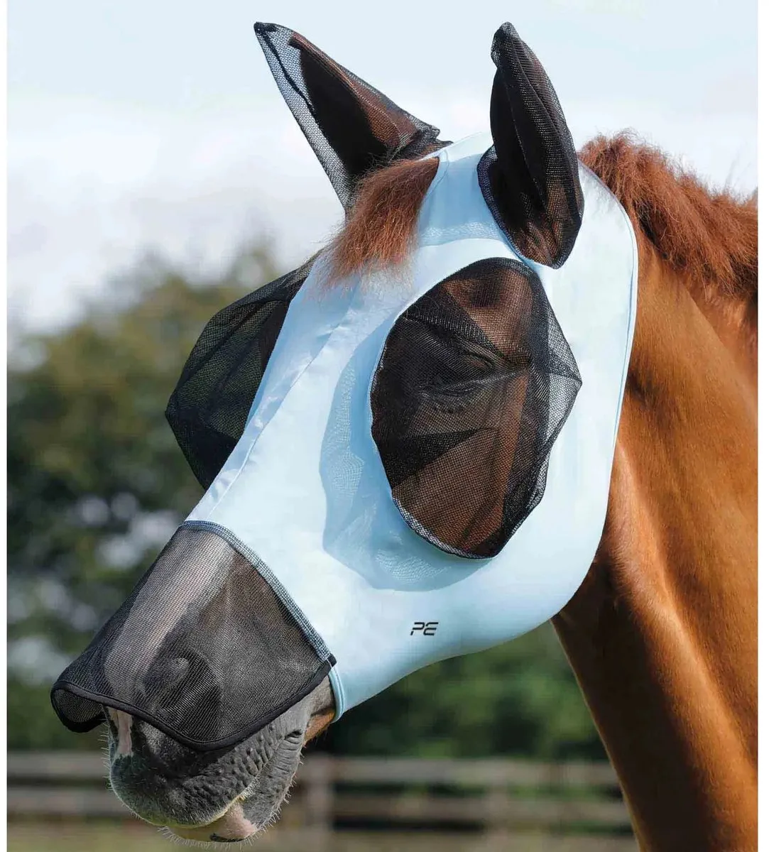 Anti-Vliegenmasker voor paarden Premier Equine Comfort Tech Xtra Lycra von Premier Equine – Produktfoto