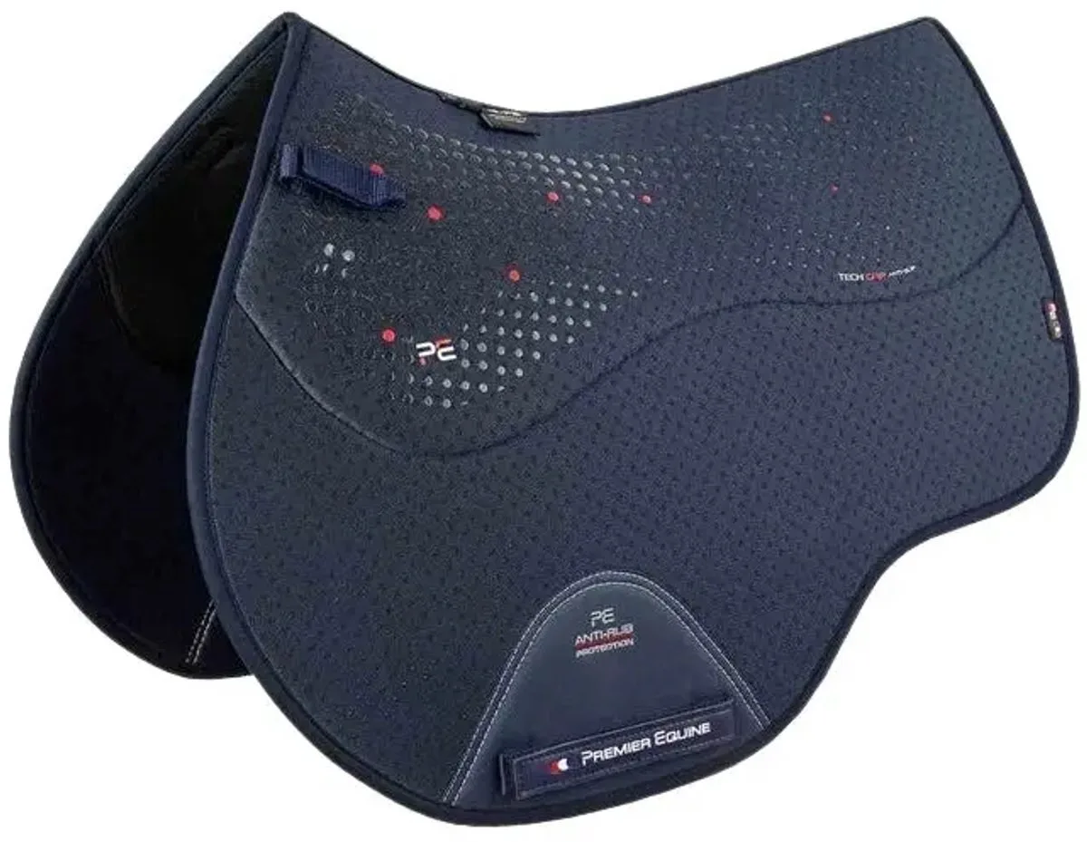 Antislip paardenzadeldek Premier Equine Airtechnology GP/Jump von Premier Equine in Marine – Produktfoto