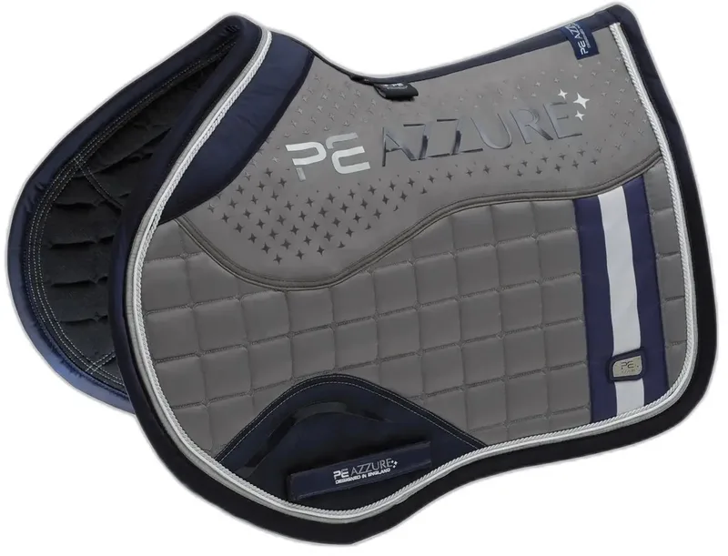Antislip satijnen zadeldek voor paarden Premier Equine Azzure de Premier Equine en Gris – photo produit