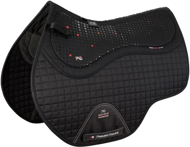 Antislip zadeldek Premier Equine Close Contact Tech Grip Pro de Premier Equine en Noir – photo produit