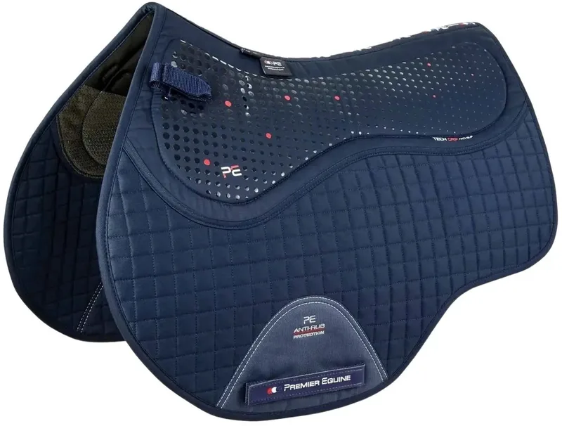 Antislip zadeldek Premier Equine Close Contact Tech Grip Pro by Premier Equine in Marine – product photo