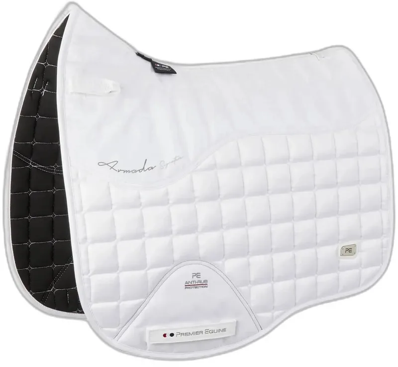 Armada Cc Dressage Zadeldekje Wit Full by Premier Equine in White – product photo