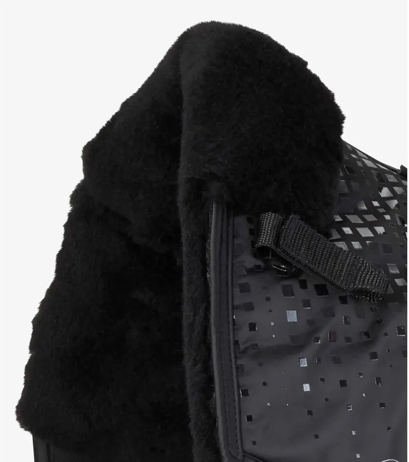Capella Cc Merino Wool Dressage Zadeldekje Zwart Full de Premier Equine en Noir, Black Wool – photo produit