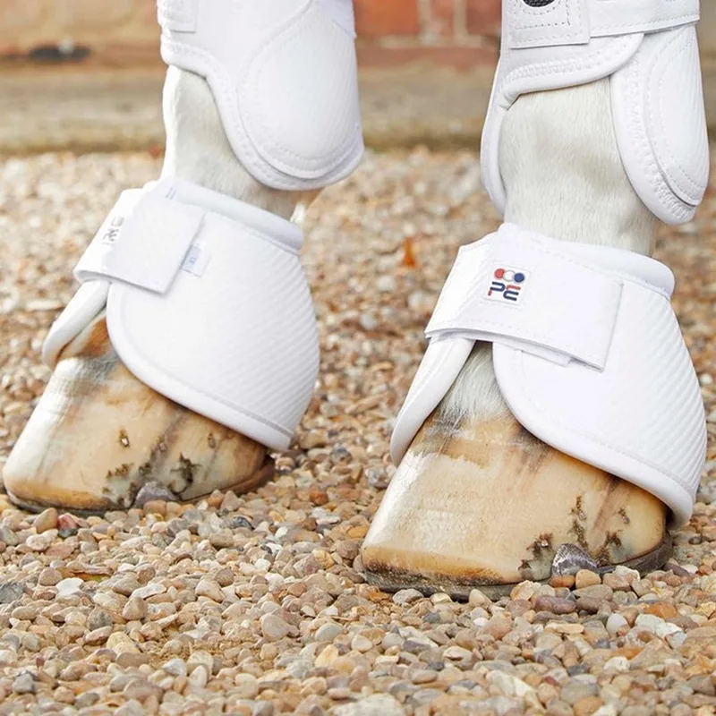 CARBON TECH KEVLAR NO-TURN SPRINGSCHOEN de Premier Equine en Blanc – photo produit