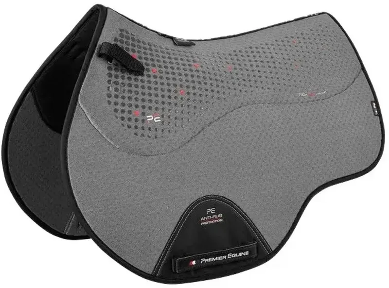 Cc Air-tech Anti-slip Jump Zadeldekje Full de Premier Equine en Gris – photo produit