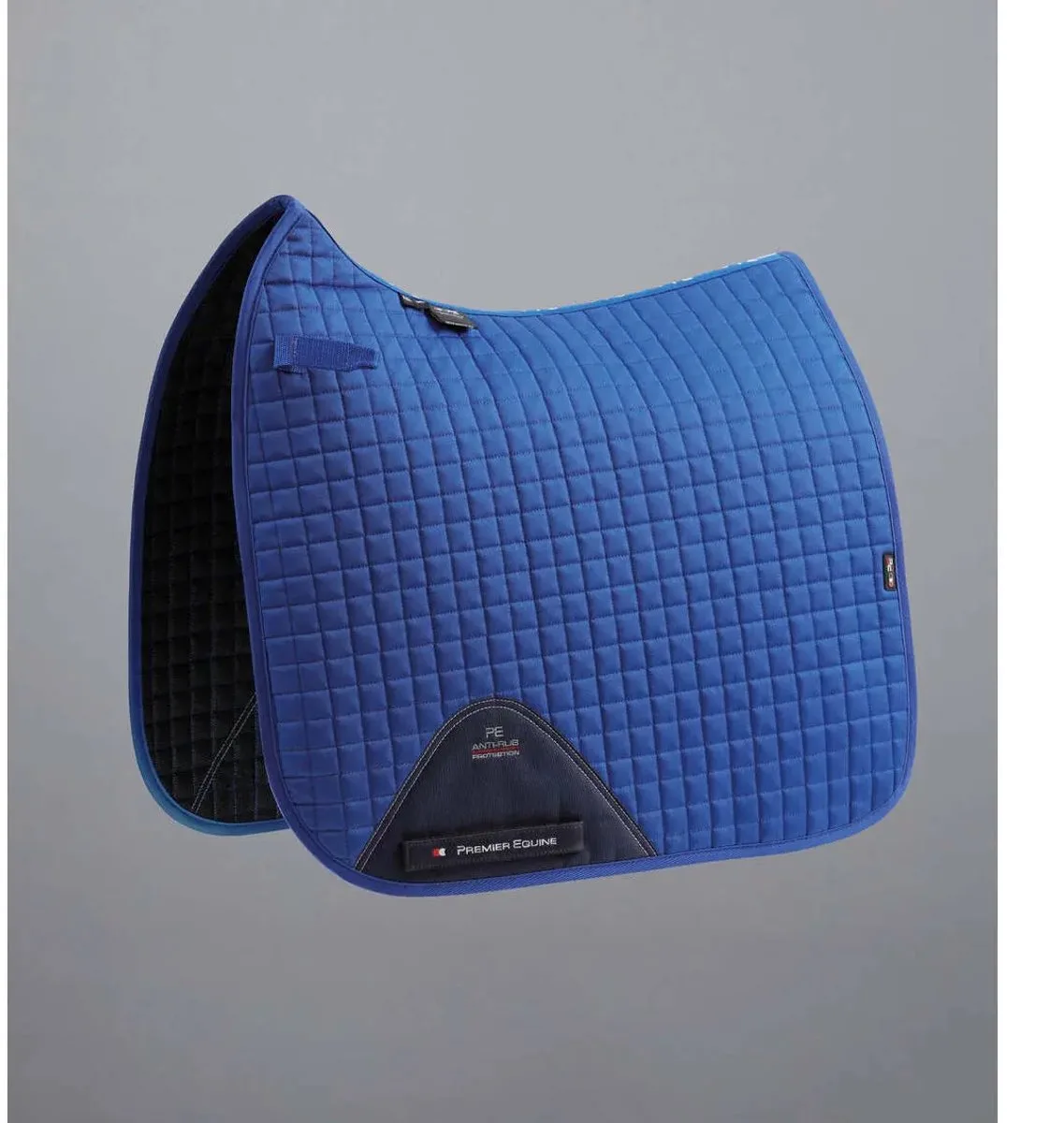 Dressuurmat voor paarden in effen katoen Premier Equine Close Contact von Premier Equine in Koningsblauw – Produktfoto