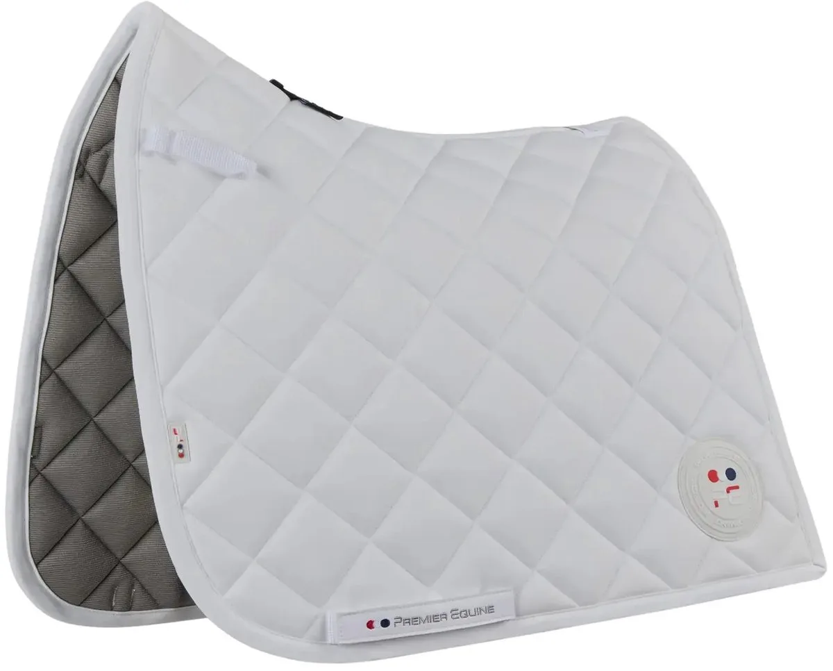 Dressuurmat voor paarden Premier Equine Atlas Close Contact från Premier Equine i Vit – produktbild