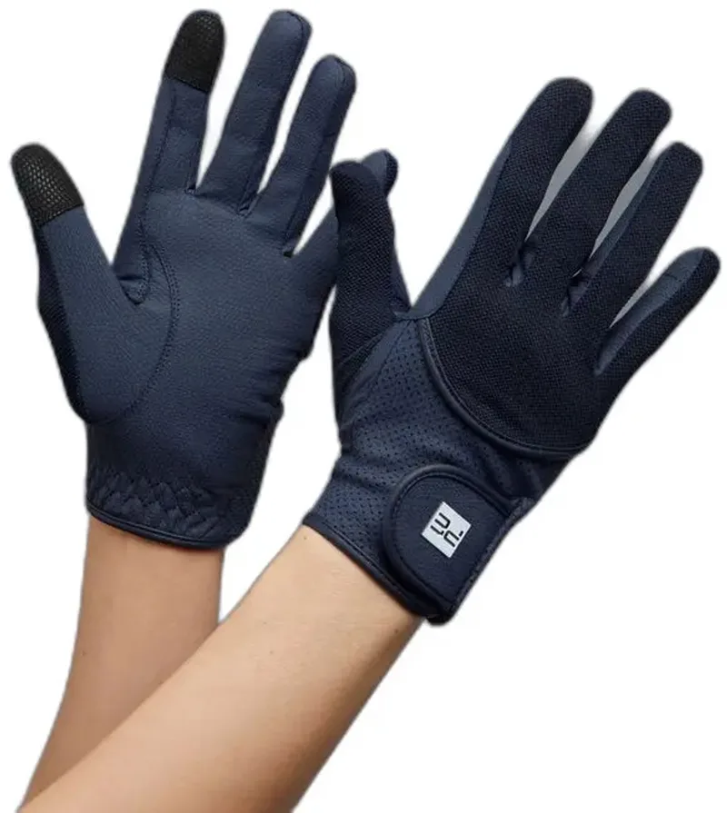 Gebreide rijhandschoenen voor kinderen Premier Equine Presa by Premier Equine in Marine – product photo