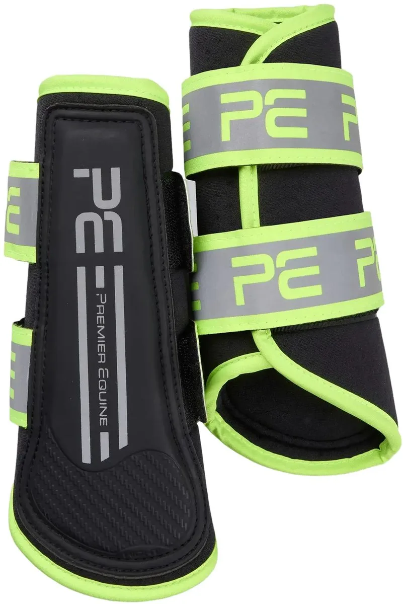 Gesloten laarzen Premier Equine Reflective de Premier Equine en Jaune – photo produit