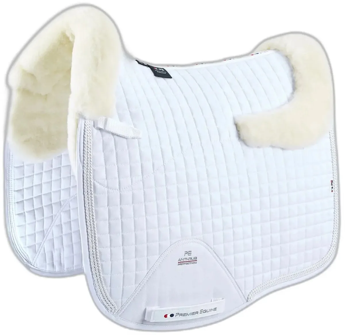 Merinowol dressage deken voor paarden Premier Equine Capella CC Square von Premier Equine in Weiß, Natural Wool – Produktfoto