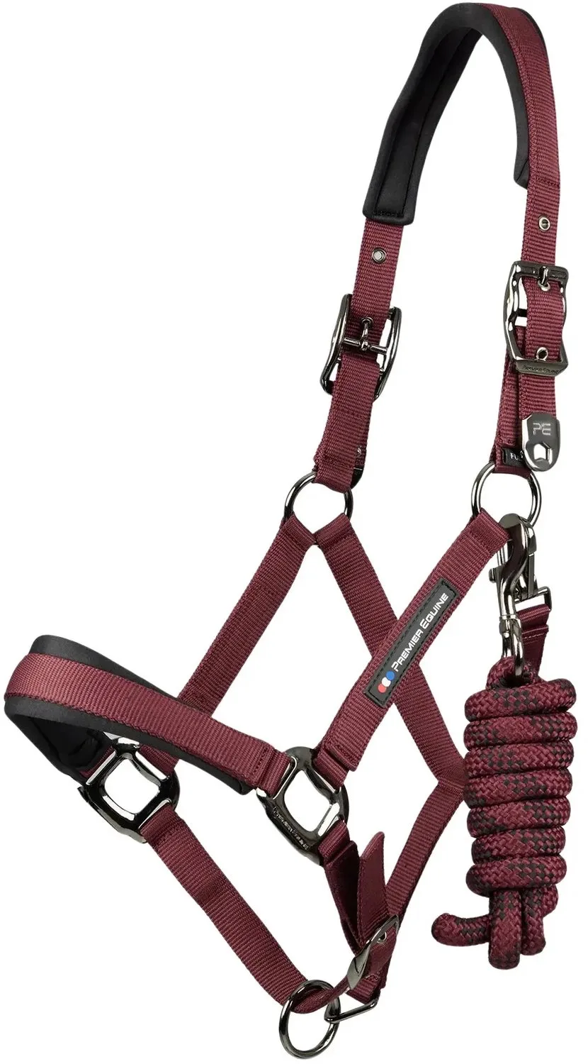 Nylon halster voor paard Premier Equine Corda by Premier Equine in Bordeauxrood – product photo