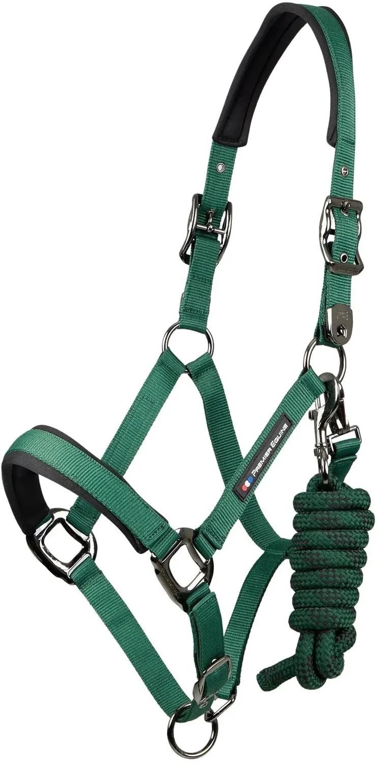 Nylon halster voor paard Premier Equine Corda by Premier Equine in Green – product photo
