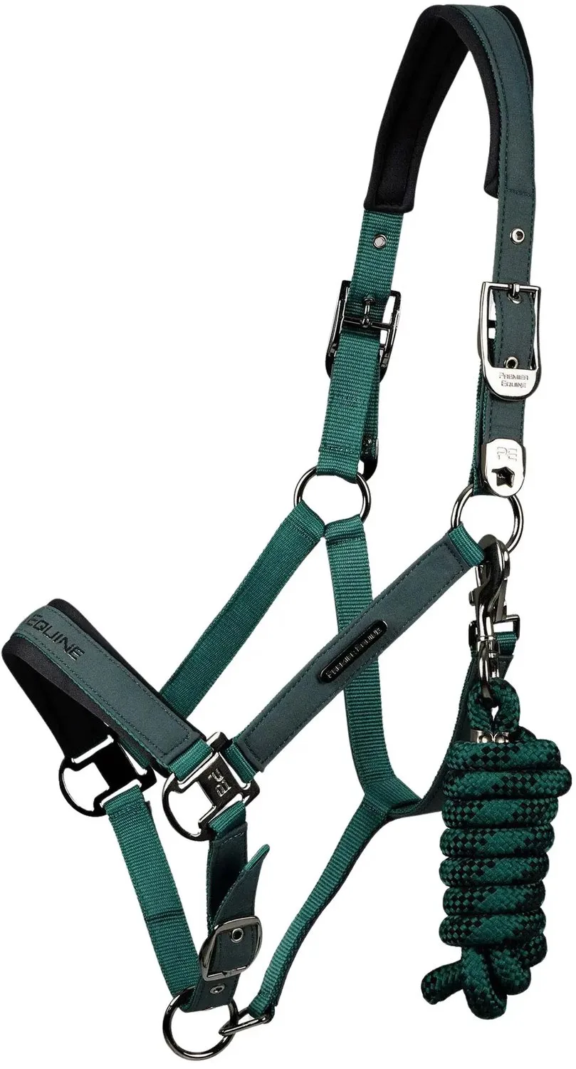 Nylon halster voor paard Premier Equine Duco by Premier Equine in Green – product photo