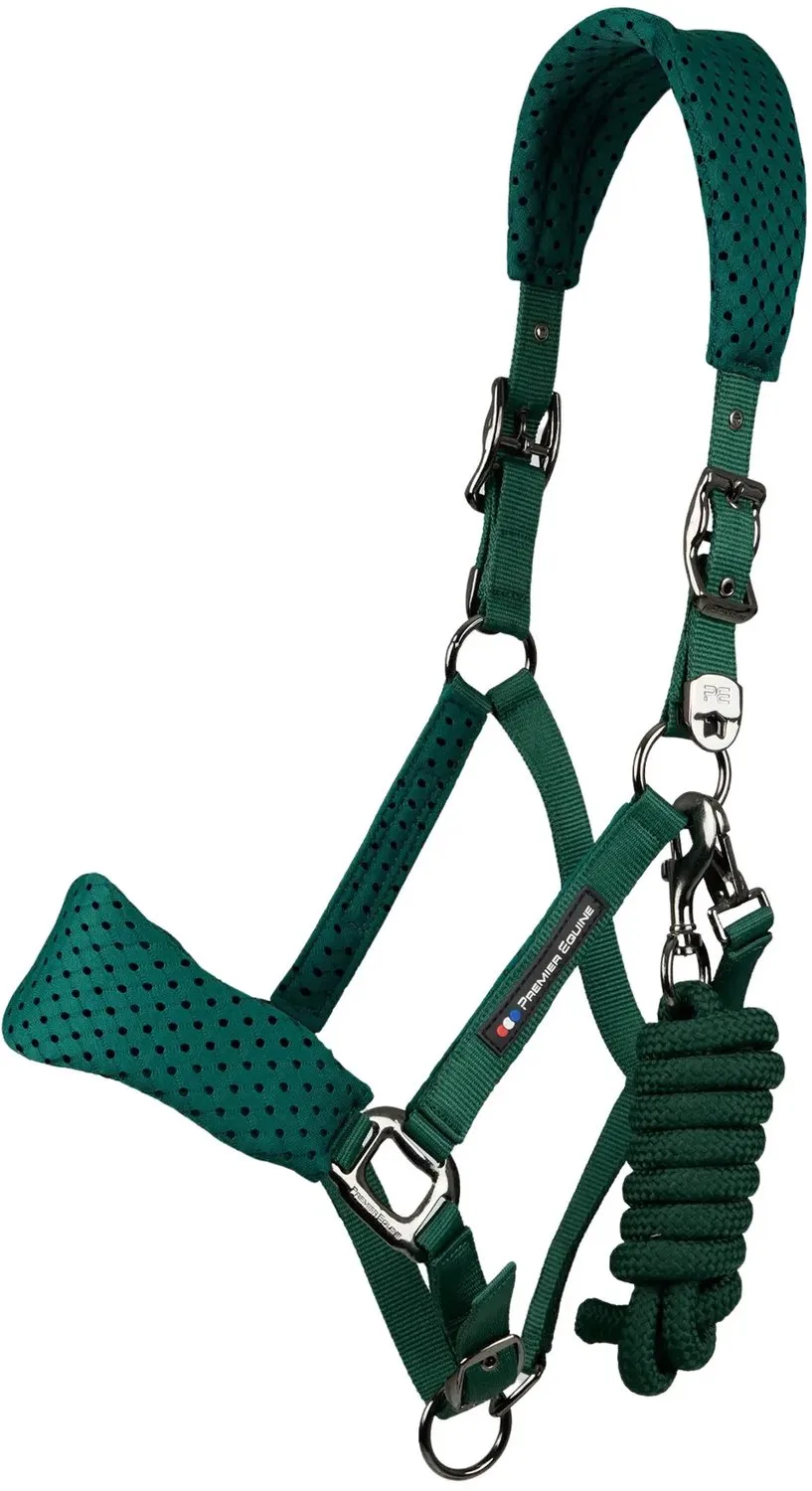 Nylon halster voor paard Premier Equine Necto 3D by Premier Equine in Green – product photo