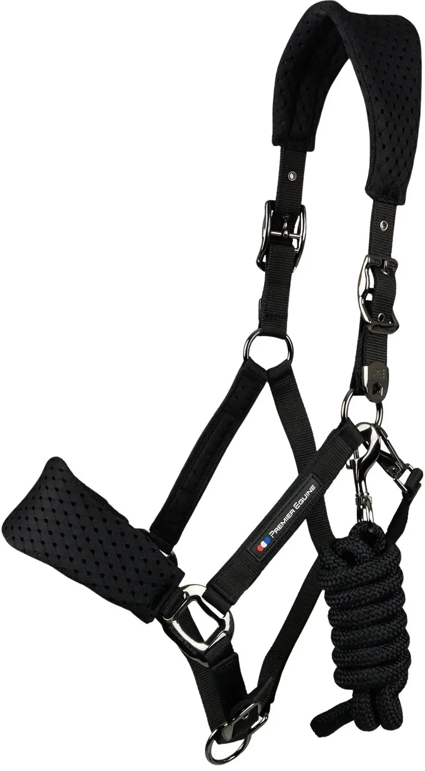Nylon halster voor paard Premier Equine Necto 3D by Premier Equine in Black – product photo