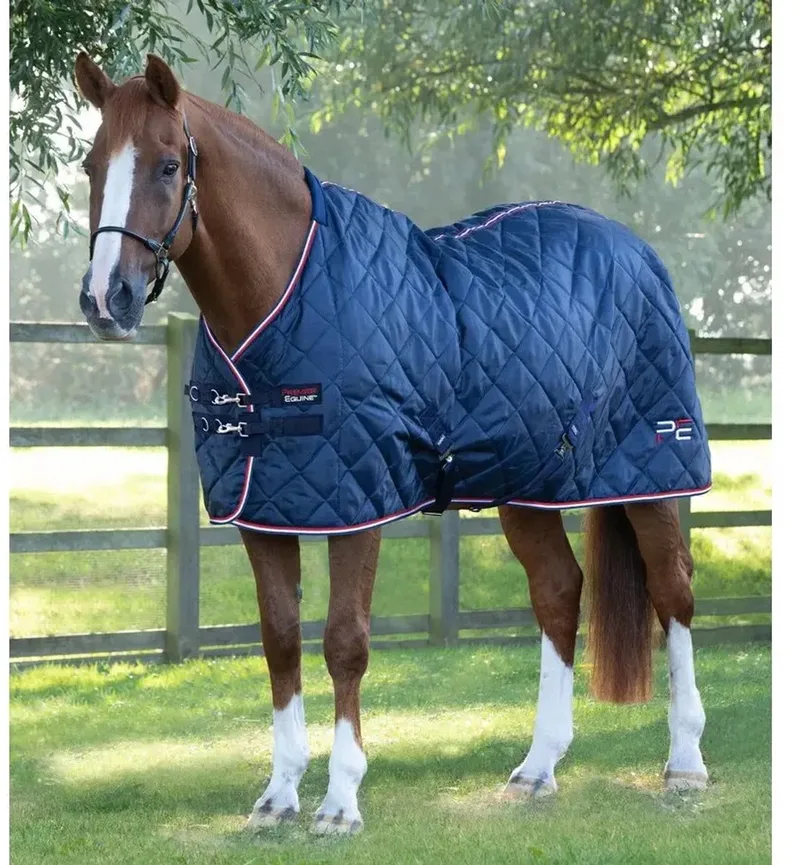 Paardendeken Premier Equine Tuscan 100 g de Premier Equine en Marine – photo produit