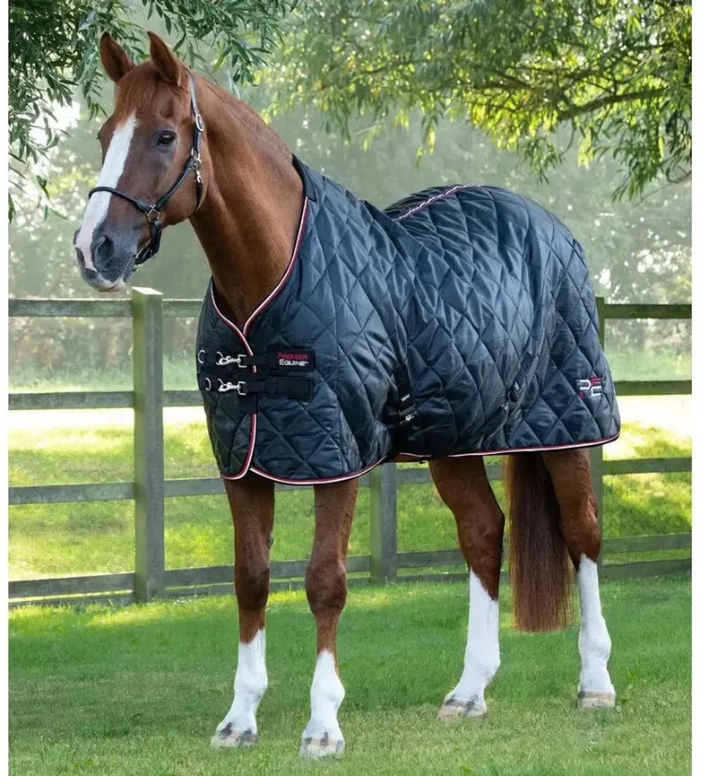 Paardendeken Premier Equine Tuscan 100 g de Premier Equine en Noir – photo produit